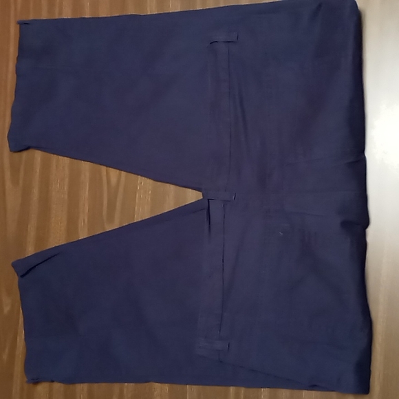 Basic Editions Dark Blue Cropped Pants Size 18 - Picture 2 of 3